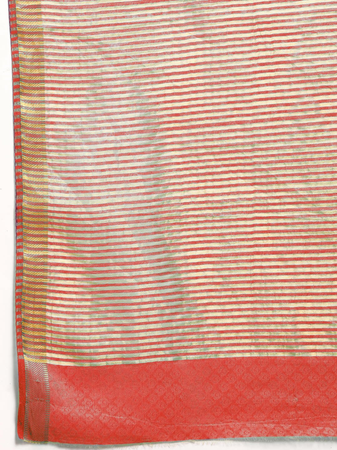 Resham Self Woven Traditional Silk Saree with Gold Zari Border