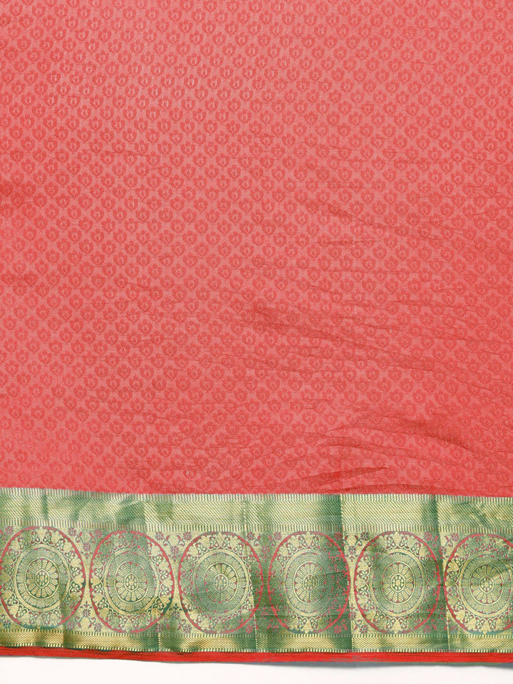 Resham Self Woven Traditional Silk Saree with Gold Zari Border
