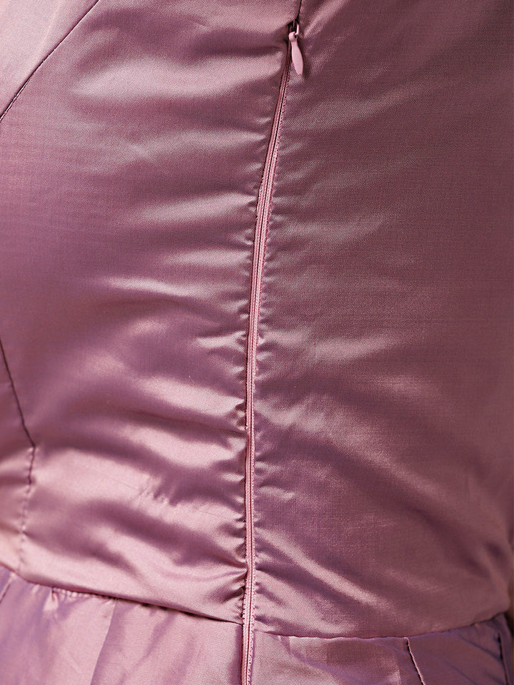 Silk Anarkali Kurta Gown with Banarasi Dupatta