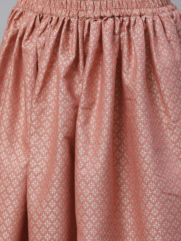 Handloom Chanderi Kurta Set with Resham Weave Paisley Pattern & Banarasi Dupatta