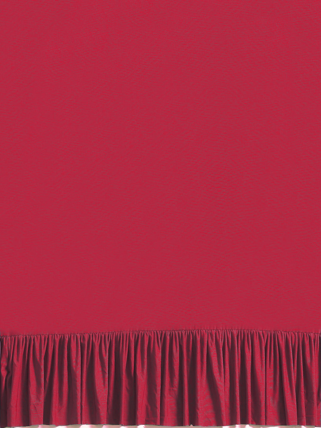 Magenta Pink Ruffles Pre-Draped Lycra Saree with Frills and Embroidered Velvet Blouse
