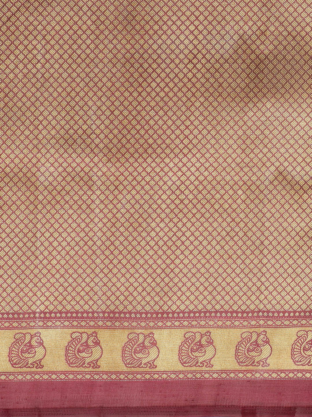 Bhagalpuri Silk Printed Saree with Animal Motifs