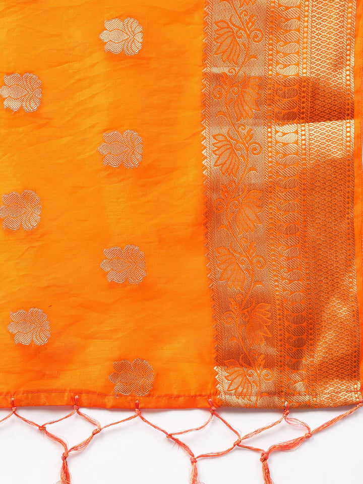 Digital Print Lehenga with Banarasi Dupatta and Embroidered Blouse