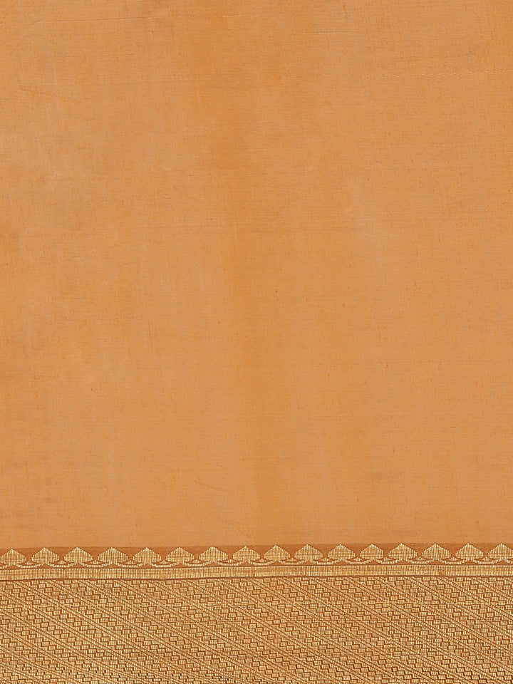 Deep Tone Banarasi Heritage of India Saree with Weaving Border, Contrast Pallu & Jhalar