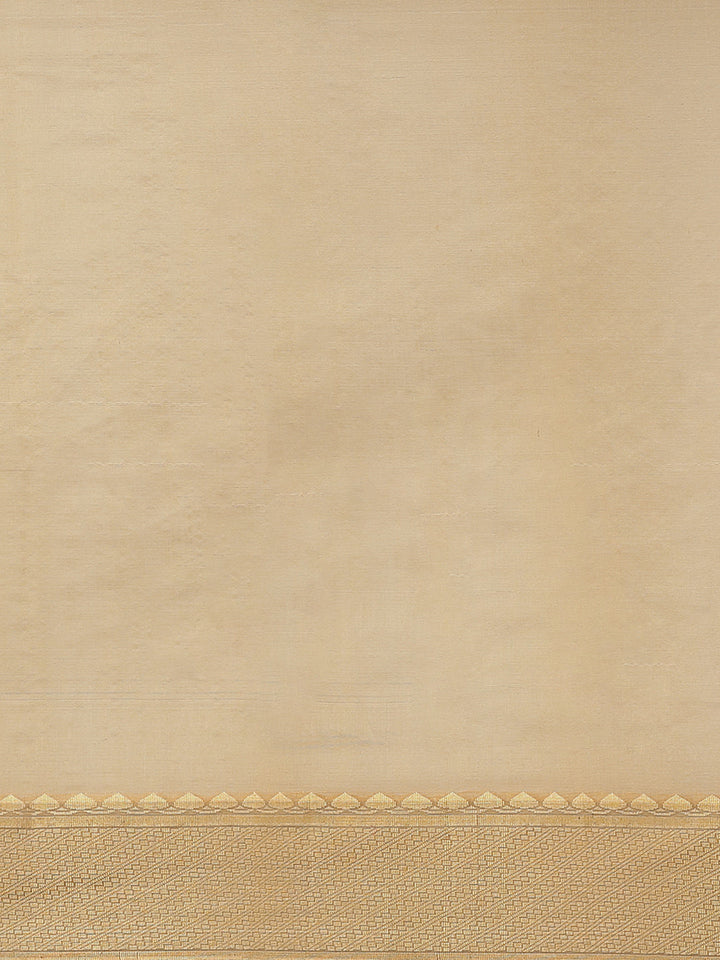 Deep Tone Banarasi Heritage of India Saree with Weaving Border, Contrast Pallu & Jhalar