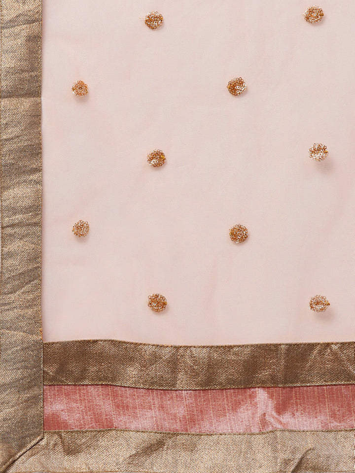 Kurta Sharara Set with Zari Sequin Embroidery
