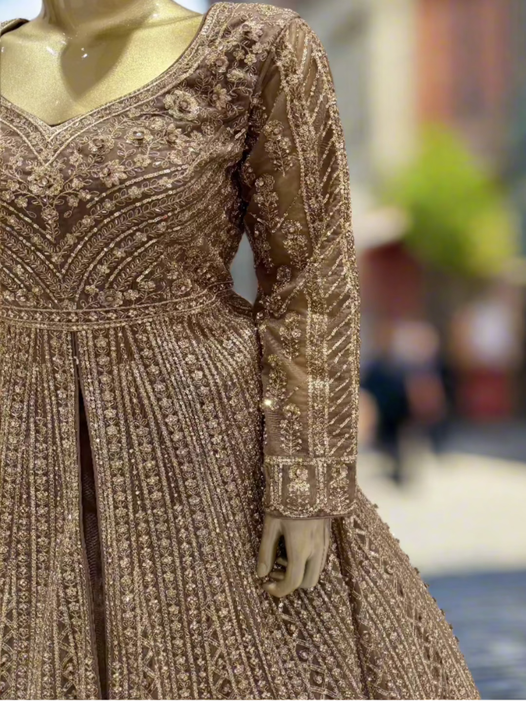 Regal Gold Embroidered Readymade Lehenga