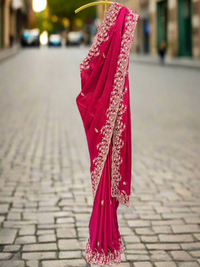 Elegant Pink Saree