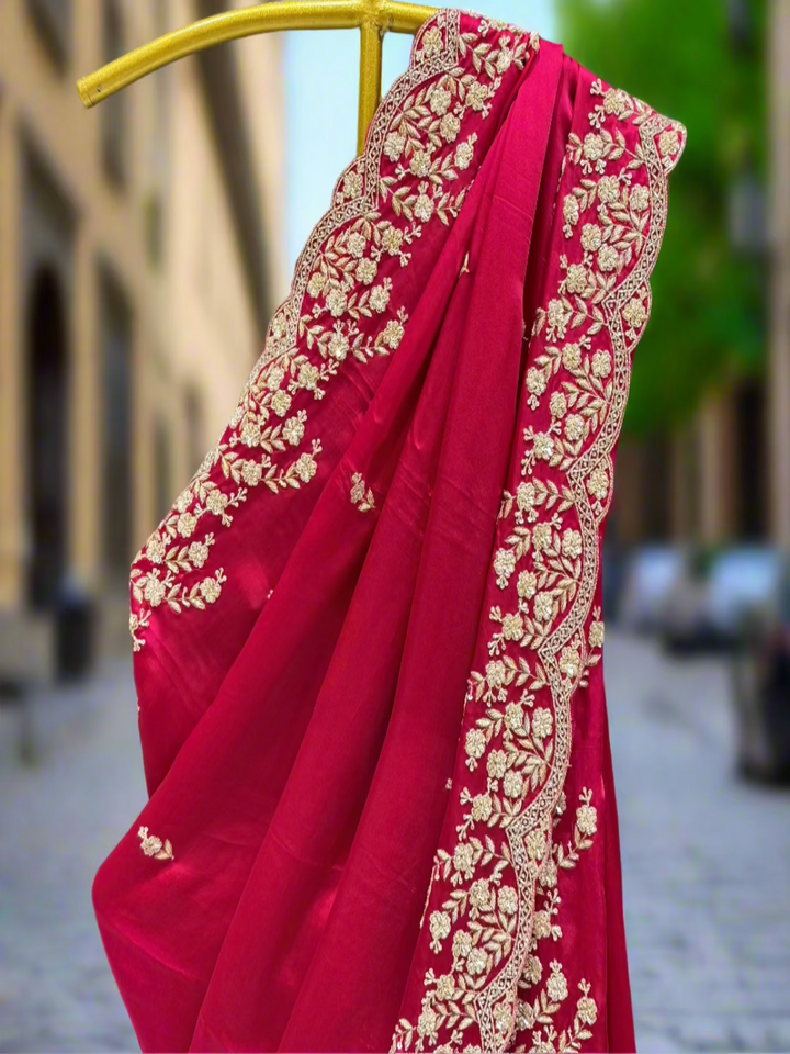 Elegant Pink Saree