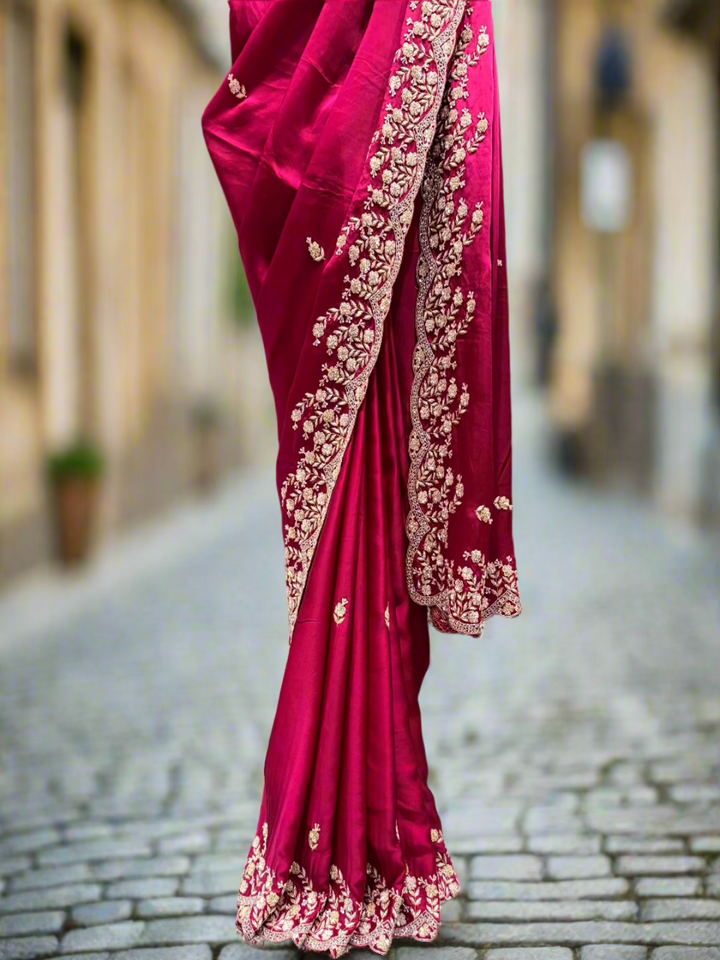 Elegant Pink Saree