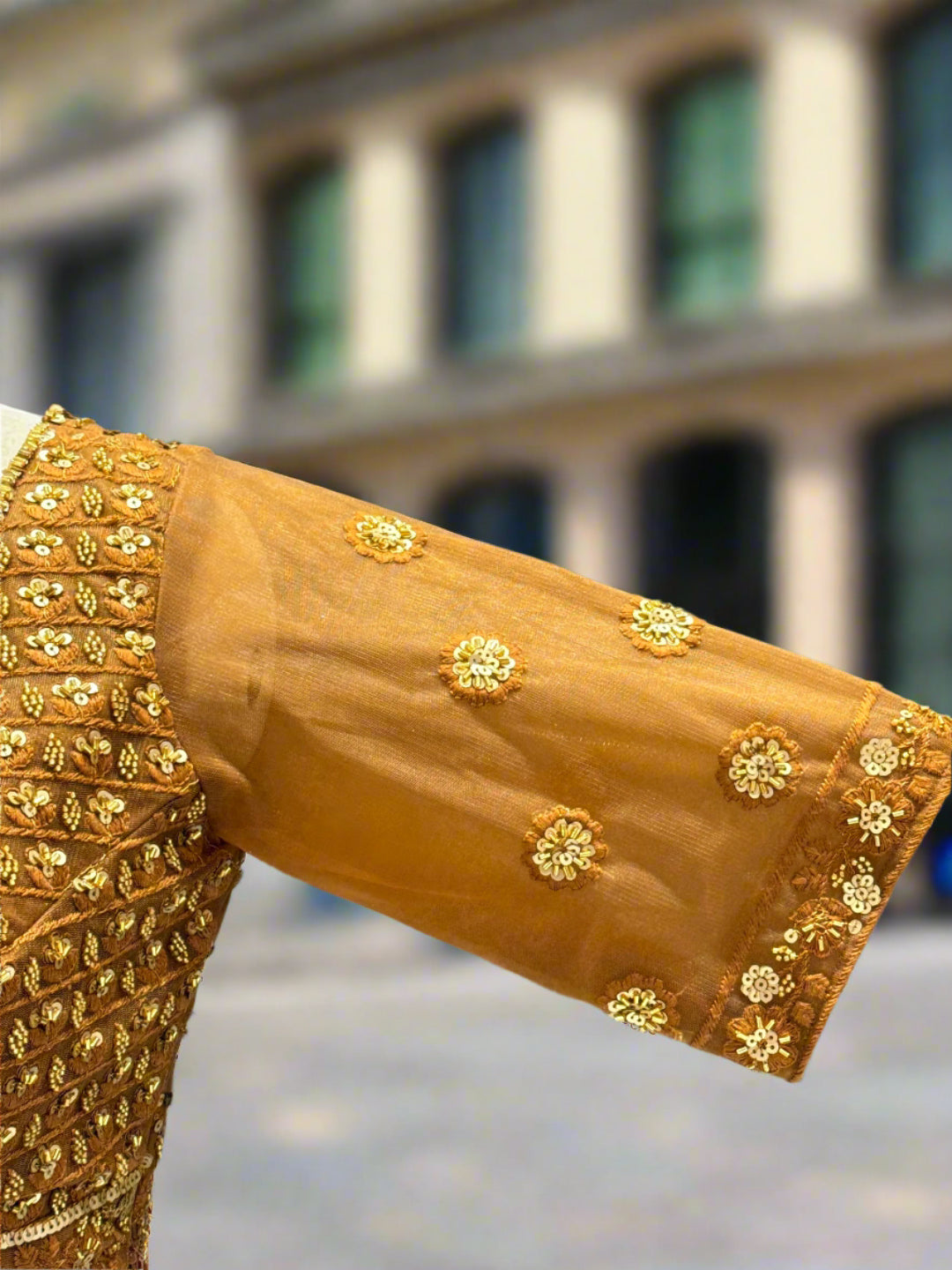 Exquisite Golden Embroidered Lehanga
