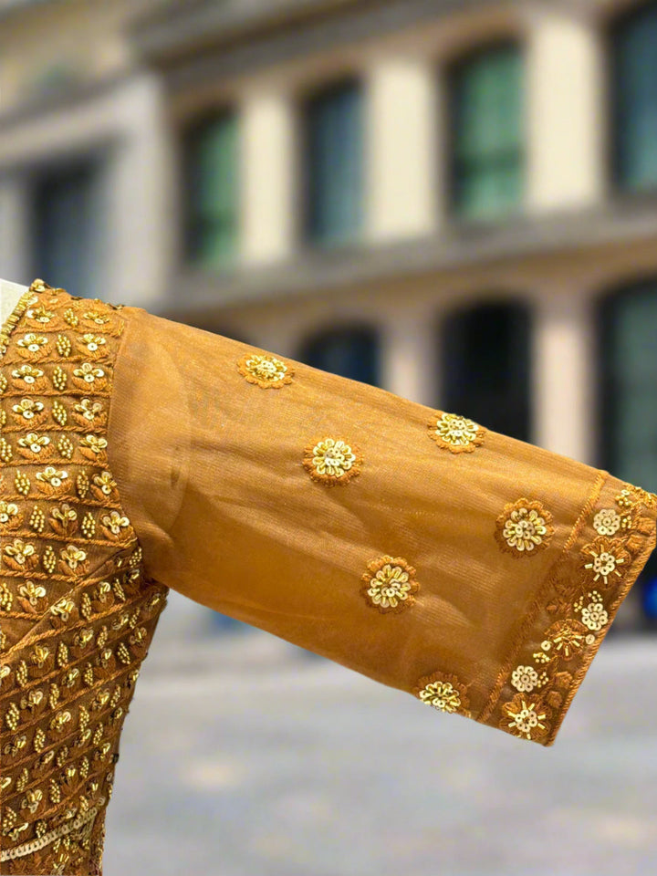 Exquisite Golden Embroidered Lehanga