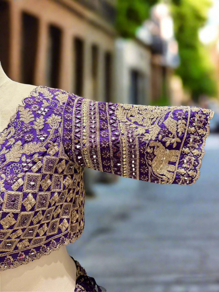 Royal Purple Banarasi Lehenga
