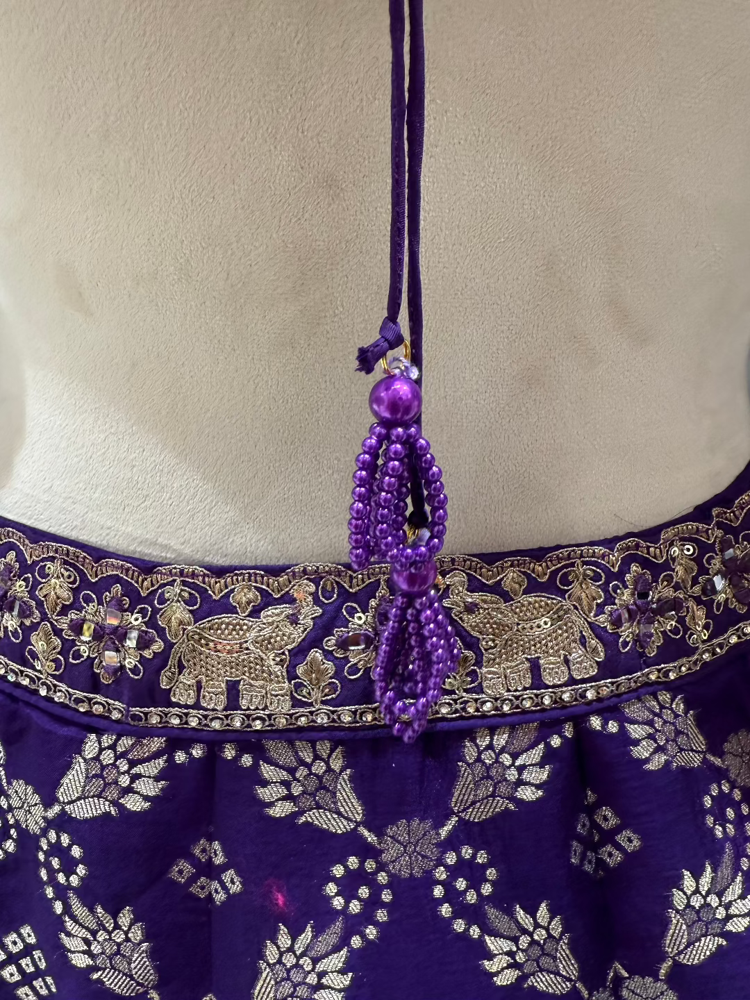 Royal Purple Banarasi Lehenga