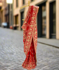 Red Traditional Silk Saree
