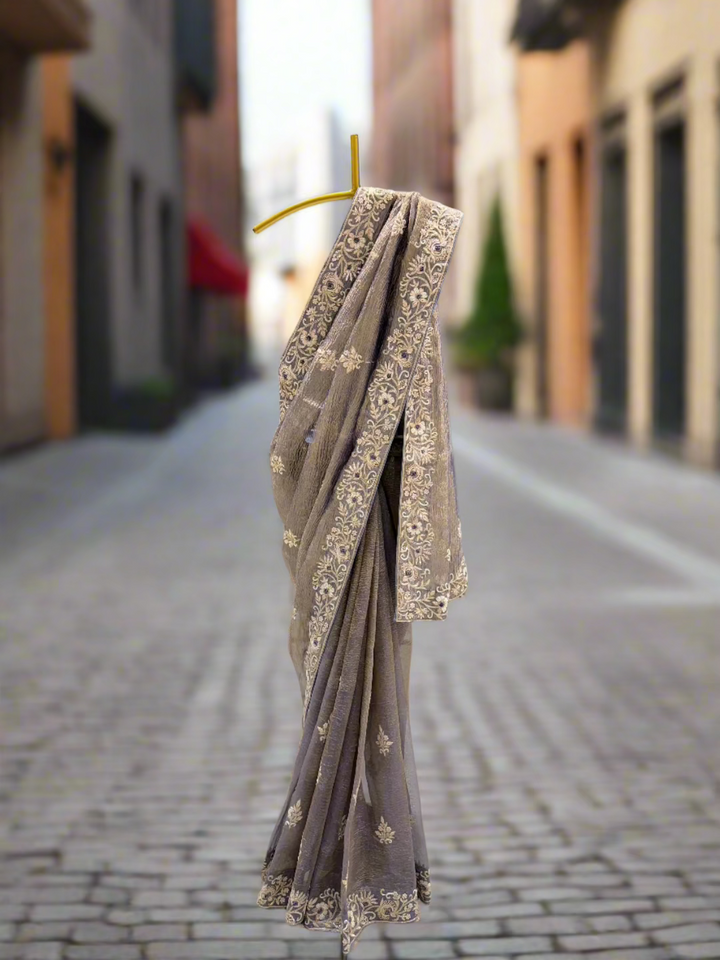Mauve Tissue Saree