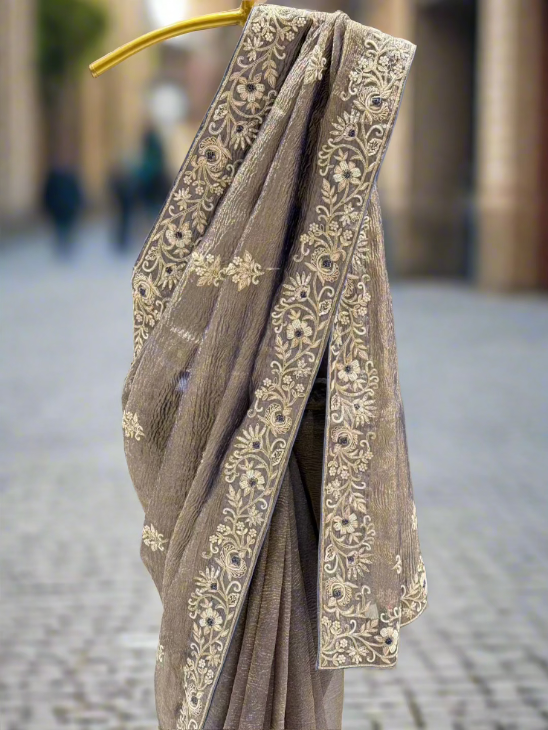 Mauve Tissue Saree
