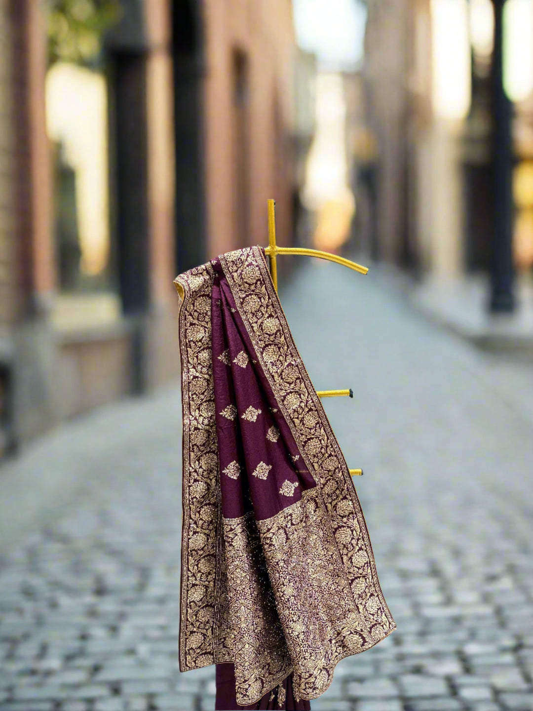 Regal Plum Silk Saree