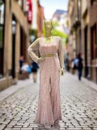 Pink Embellished Sharara Set
