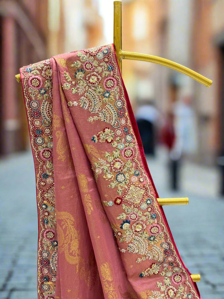 Light Pink Silk Saree