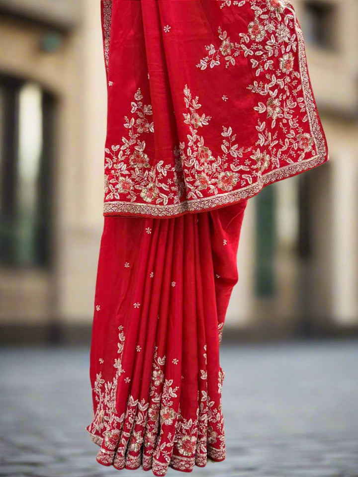 Red Silk Saree