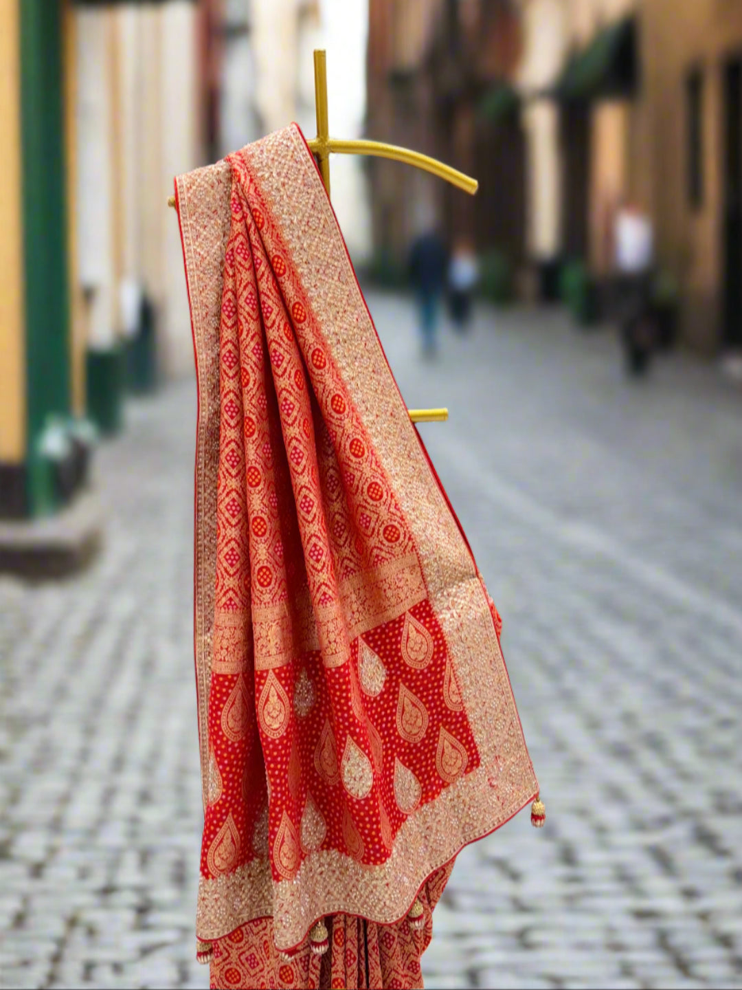 Red Georgette Saree