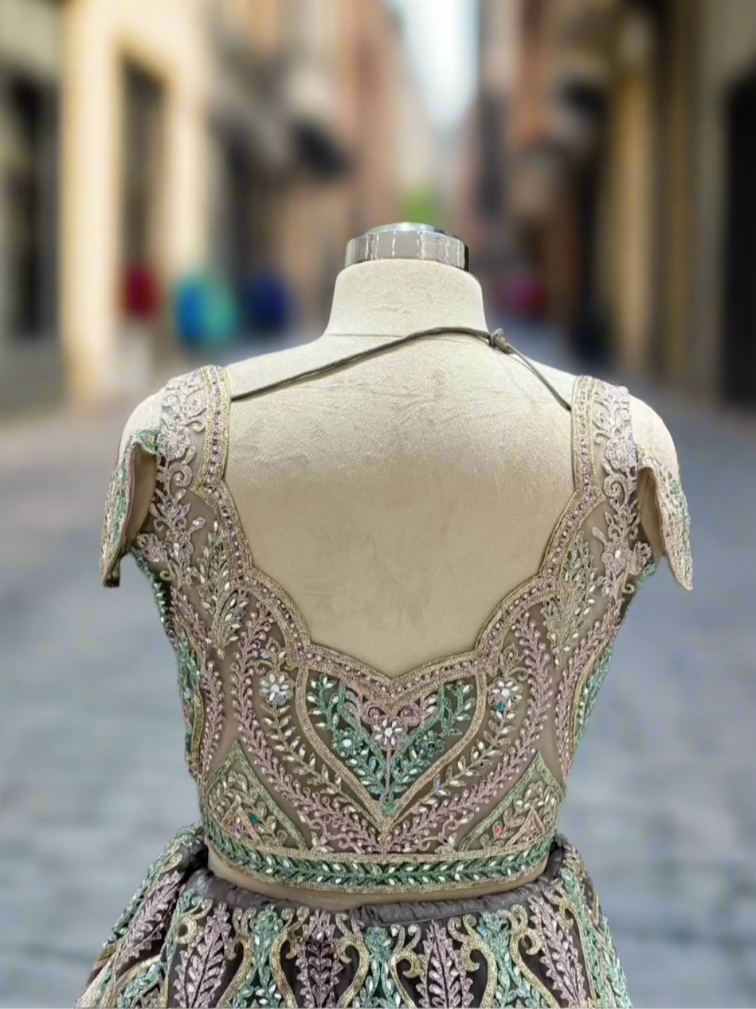 Pastel Multi-Color Embroidered Net Readymade Lehenga