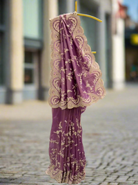 Mauve Tissue Saree