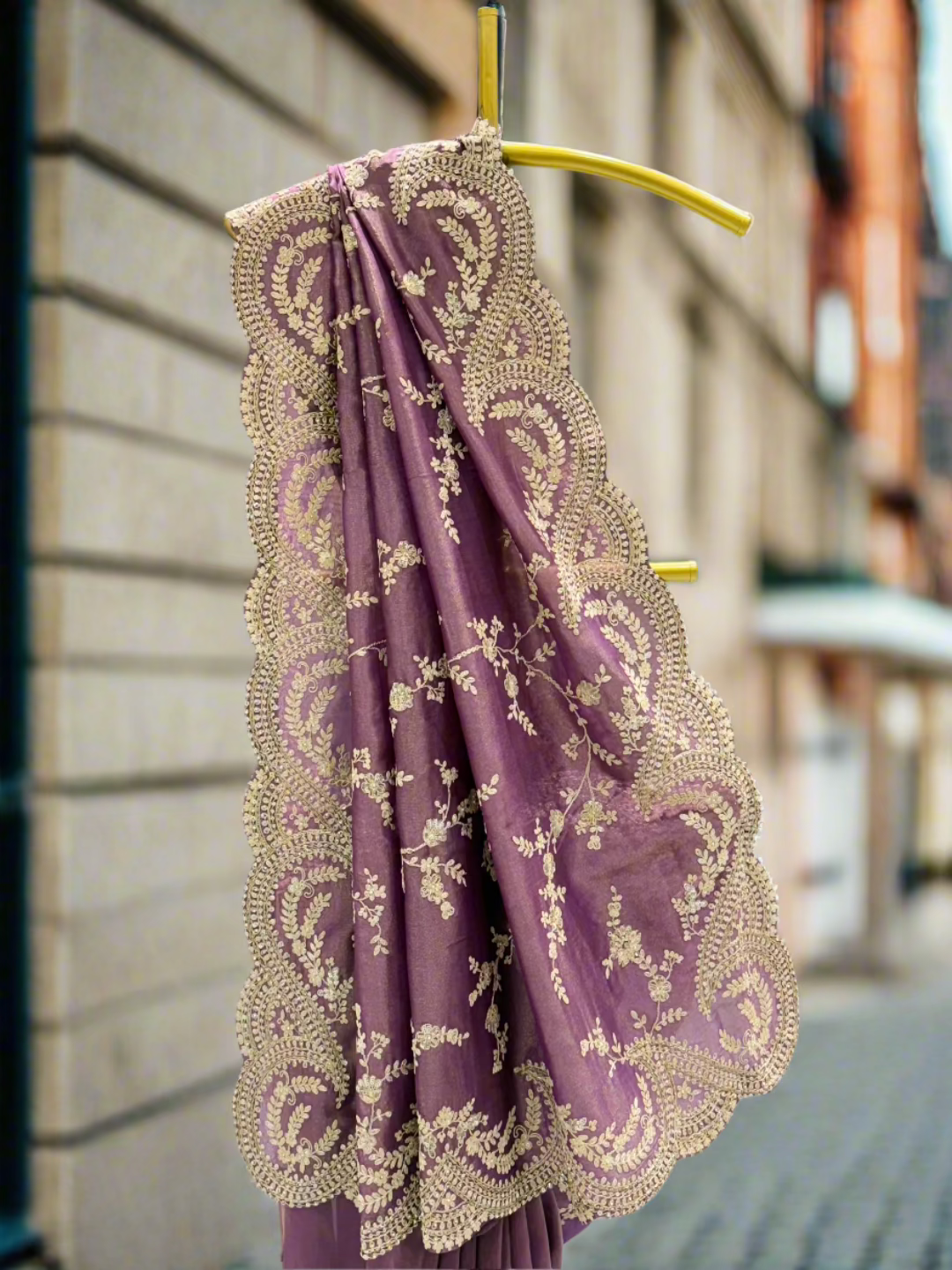 Mauve Tissue Saree