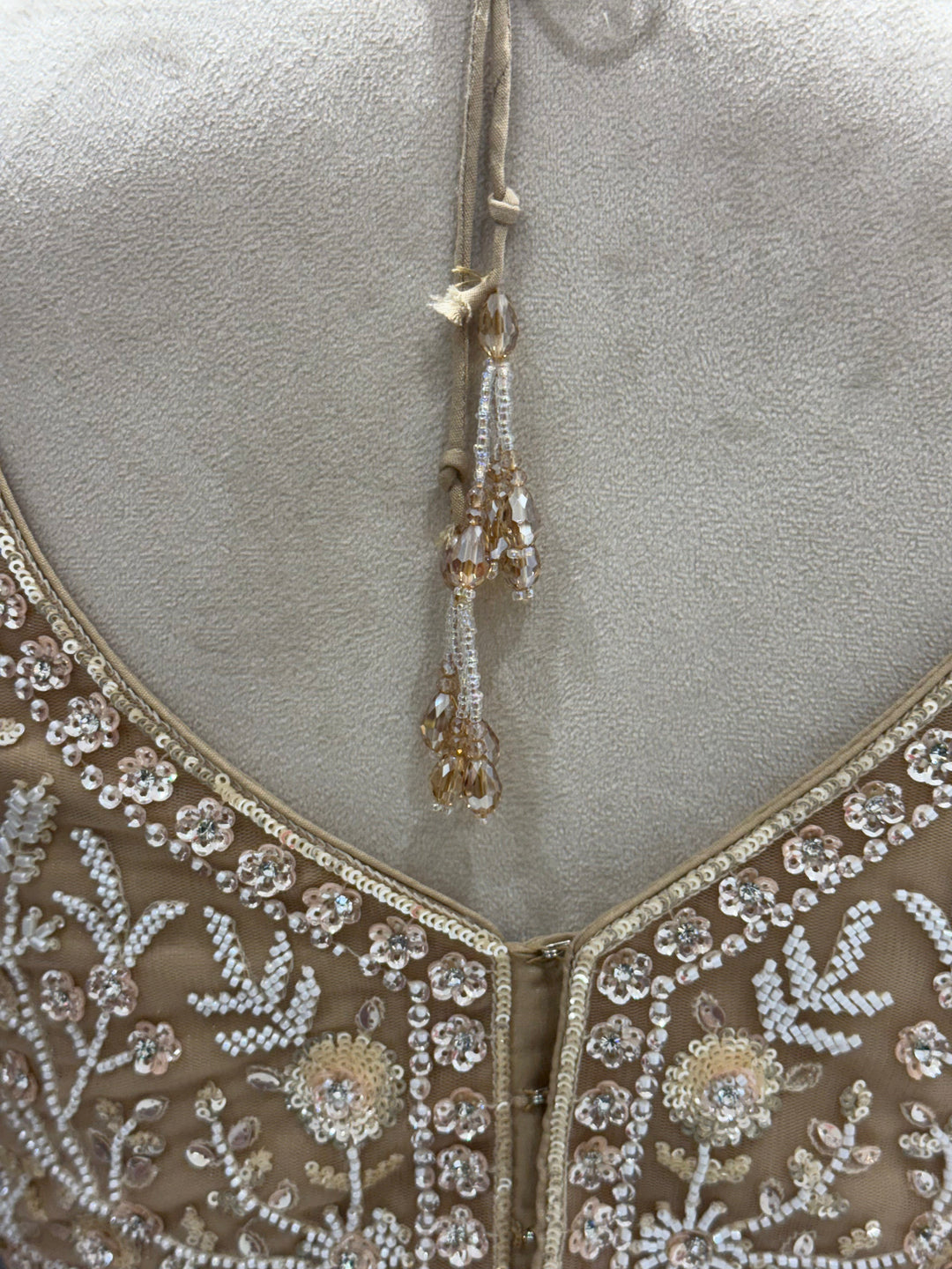 Opulent Golden Net Lehenga