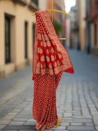 Stunning Red Georgette Saree