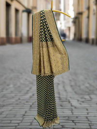 Elegant Dark Green Georgette Saree