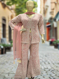 Blush Pink Sharara Set