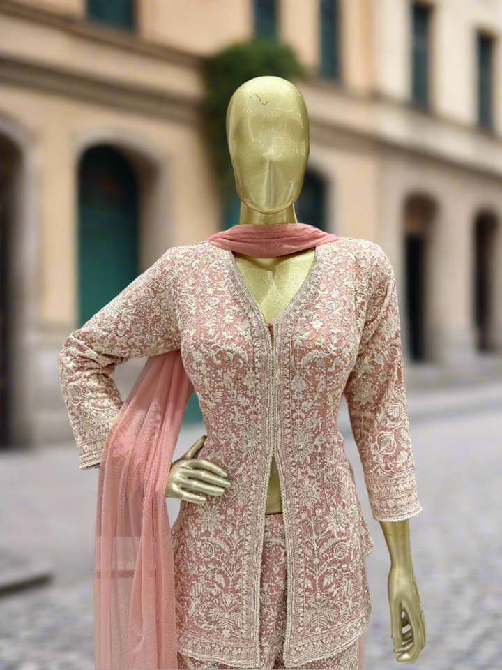 Blush Pink Sharara Set