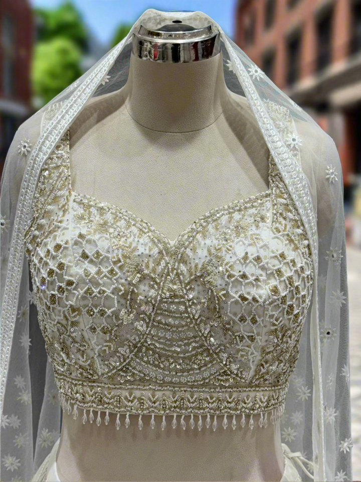 Ivory Readymade Lehenga