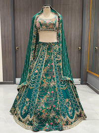 Emerald Green Lehenga Set