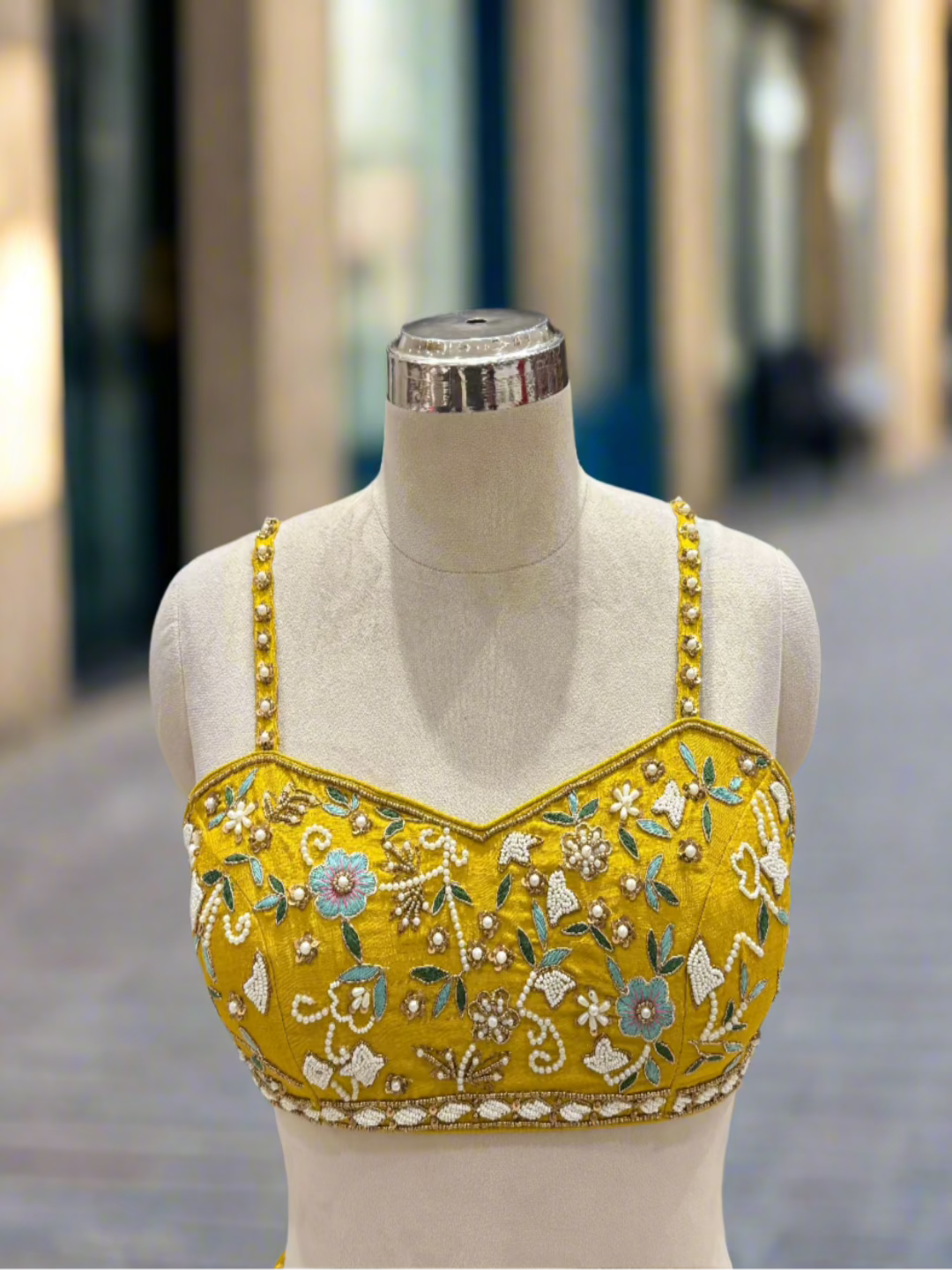 Yellow Readymade Lehenga Set