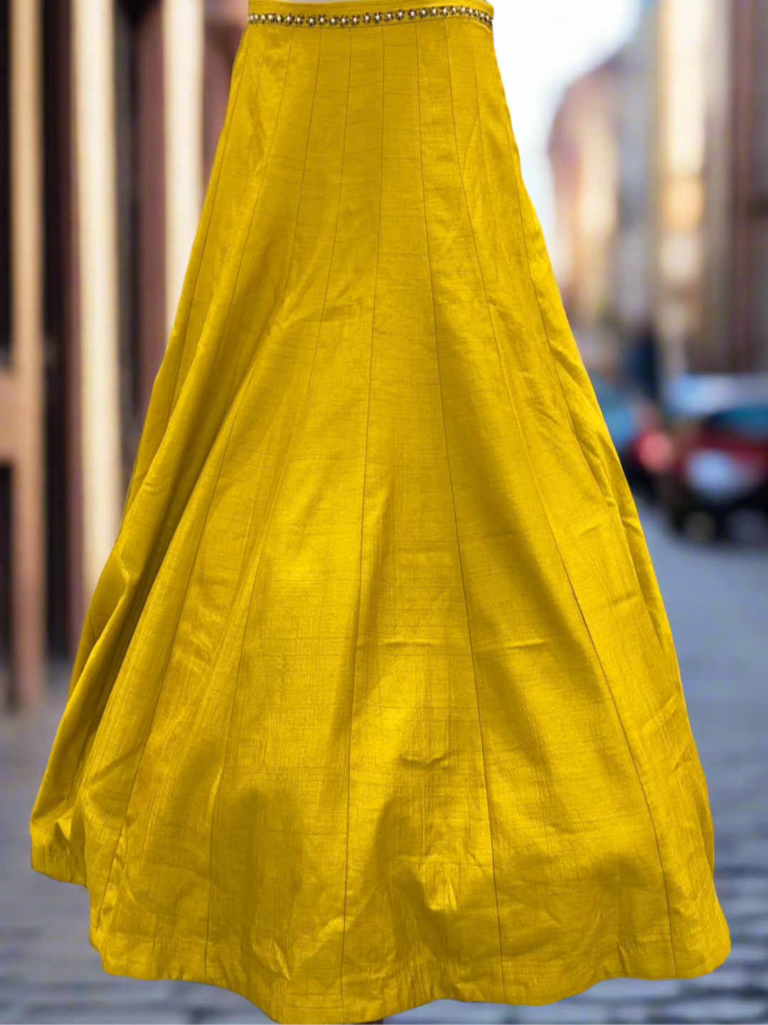 Yellow Readymade Lehenga Set