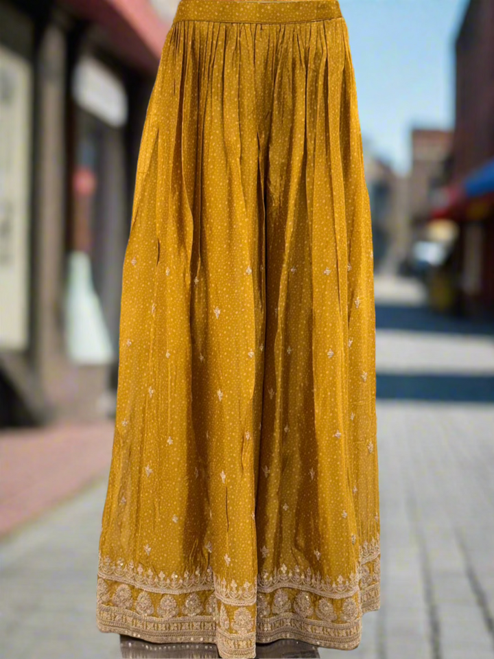 Mustard Yellow Readymade Sharara Set
