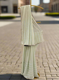 Light Green Textured Saree