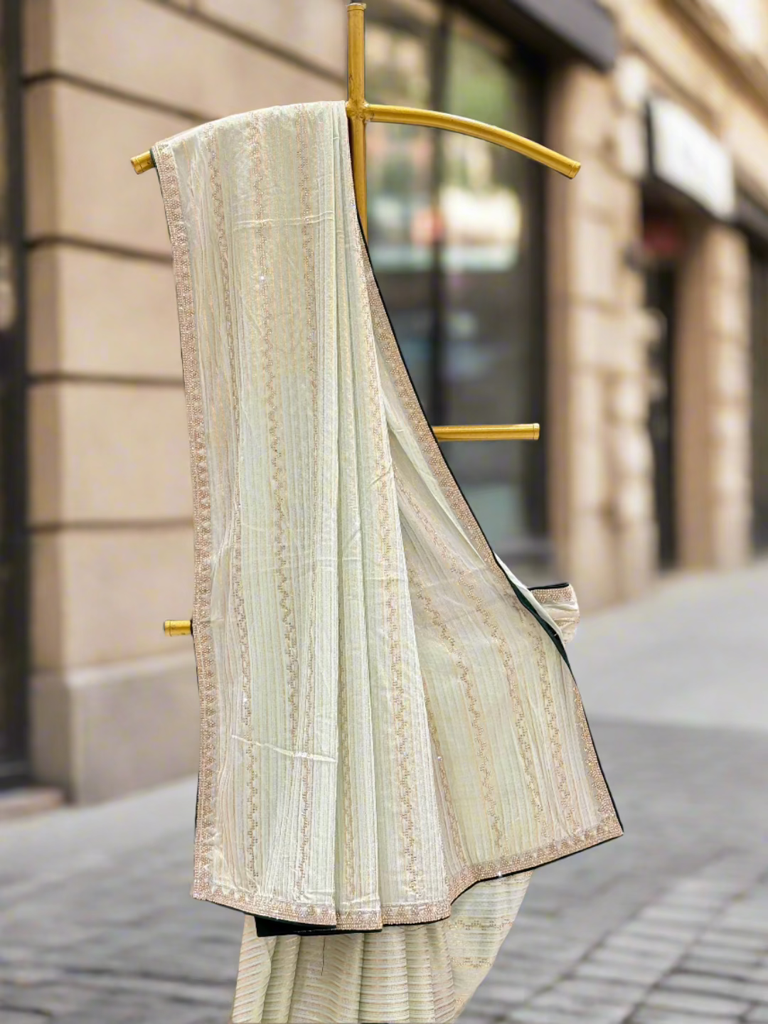 Light Green Textured Saree