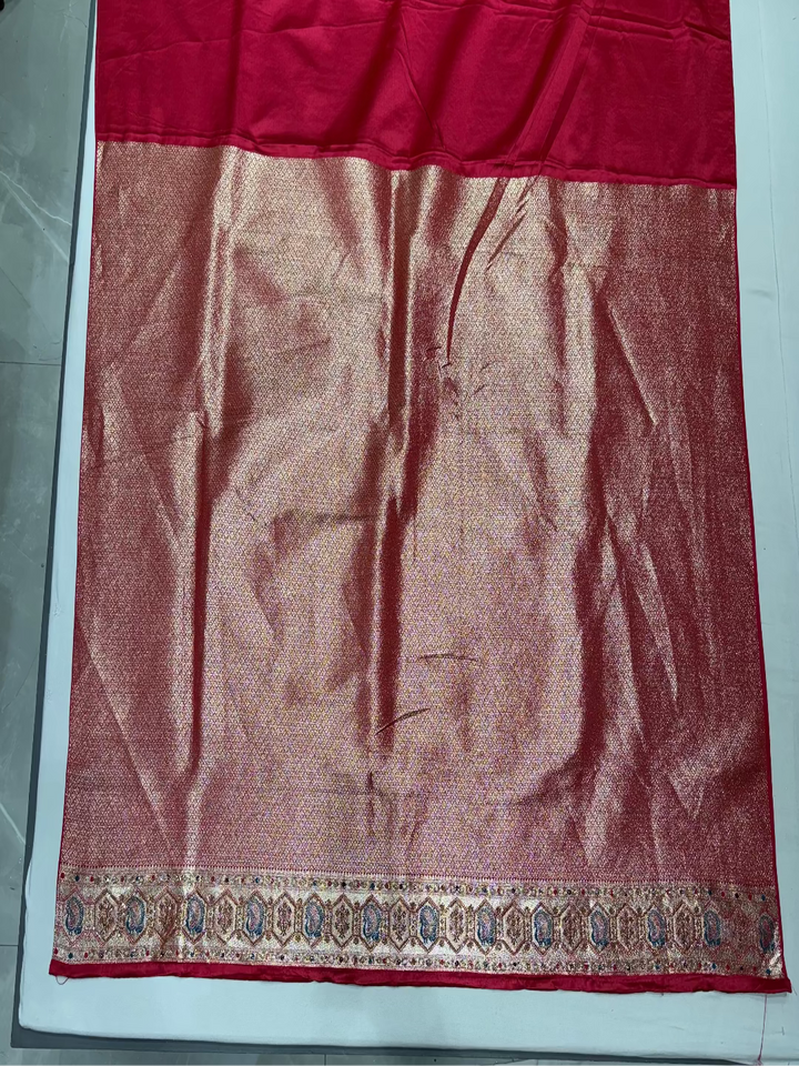 Classic Red Banarasi Saree