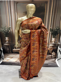 Copper Gold Banarasi Saree