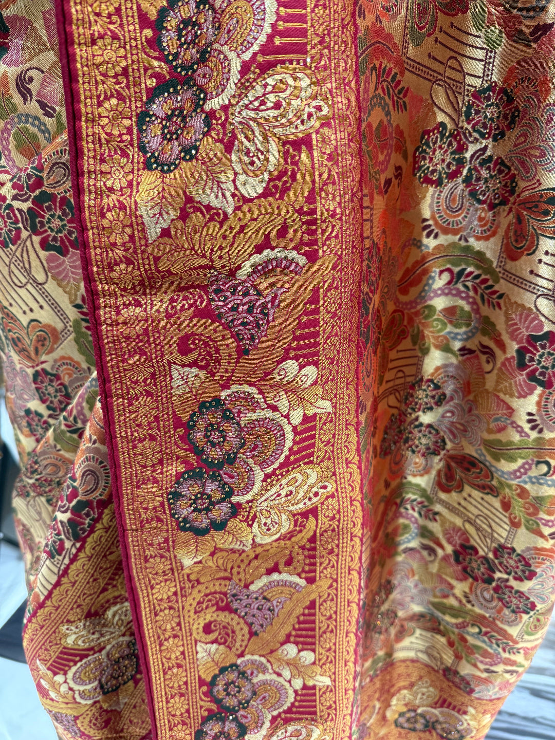 Copper Gold Banarasi Saree