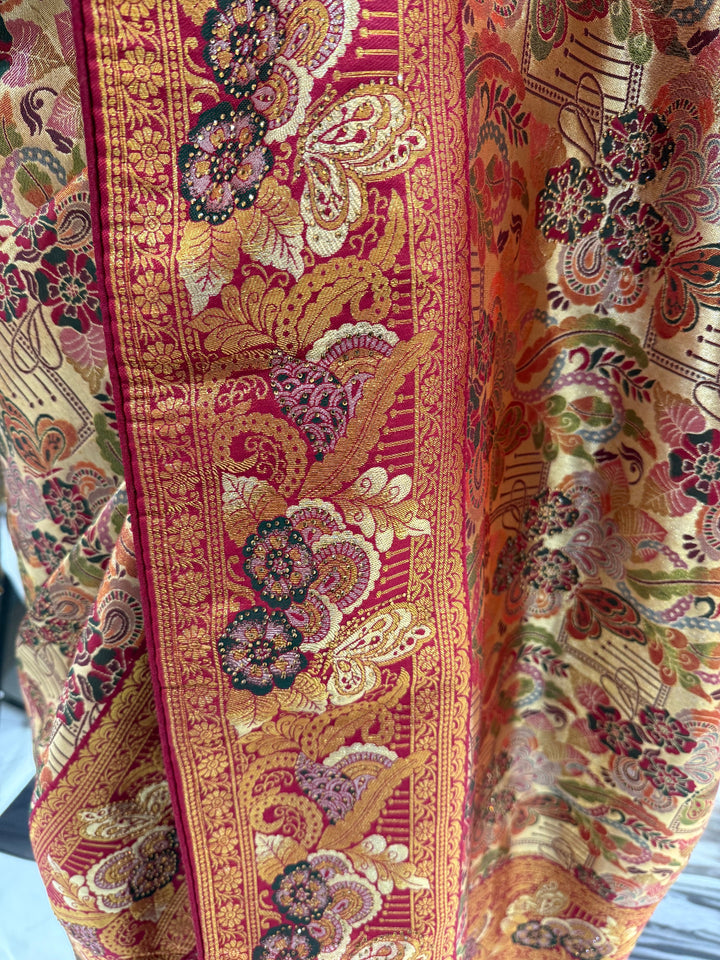 Copper Gold Banarasi Saree