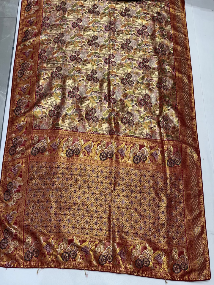 Copper Gold Banarasi Saree