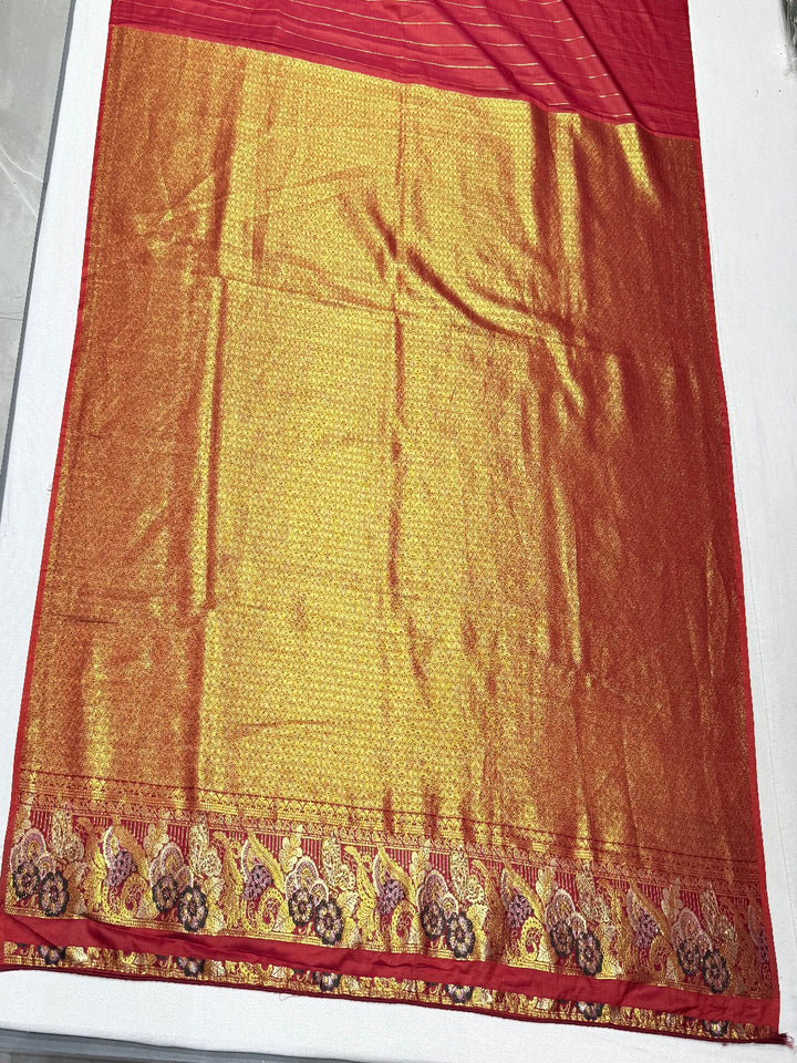 Copper Gold Banarasi Saree