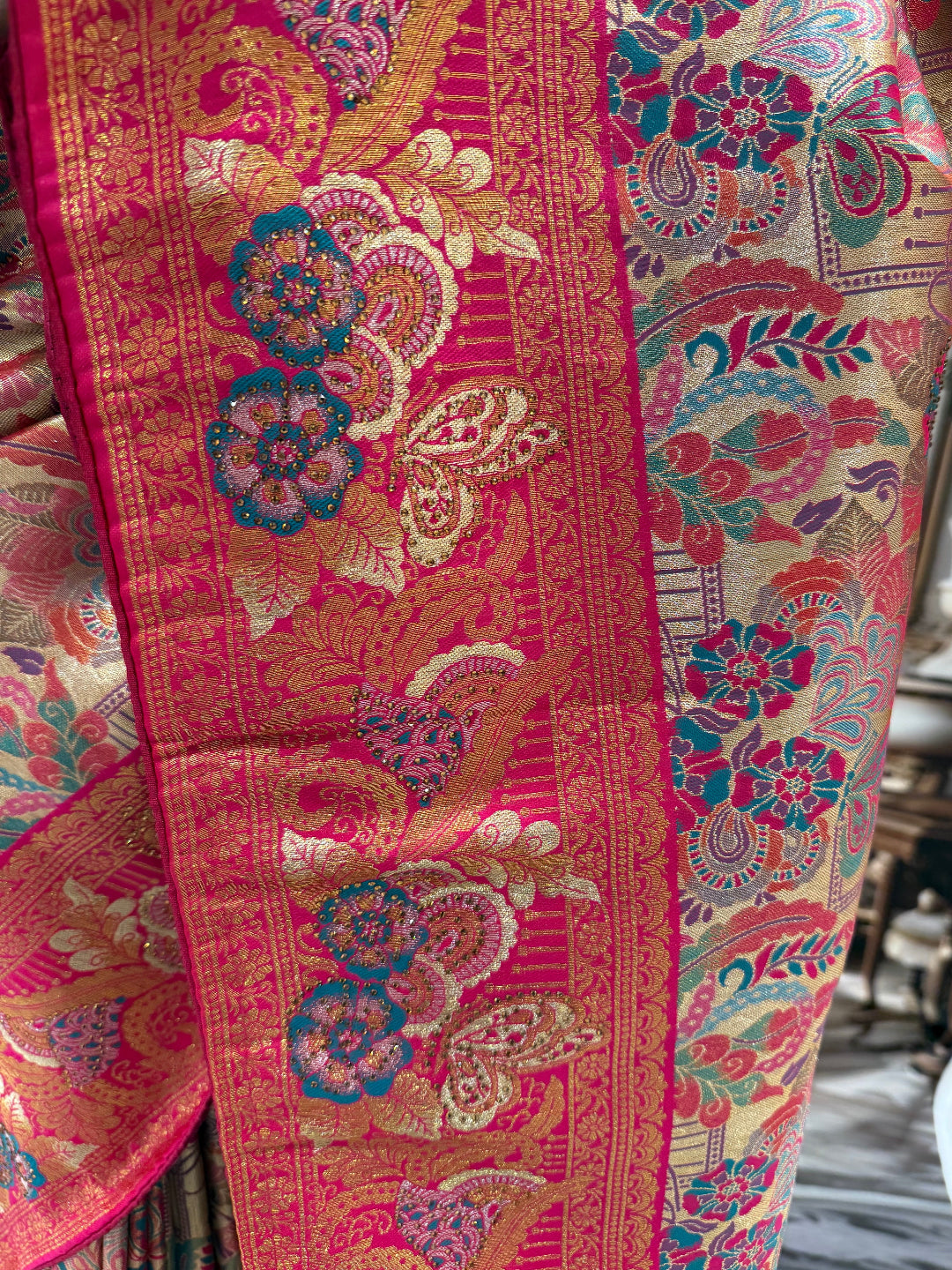 Traditional Red Banarasi Saree