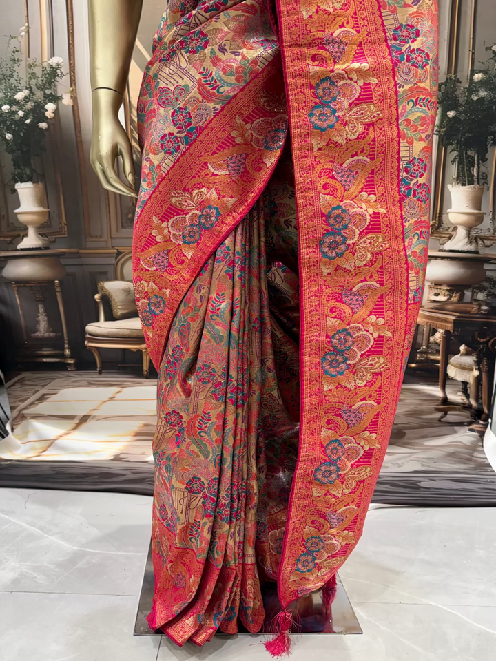 Traditional Red Banarasi Saree
