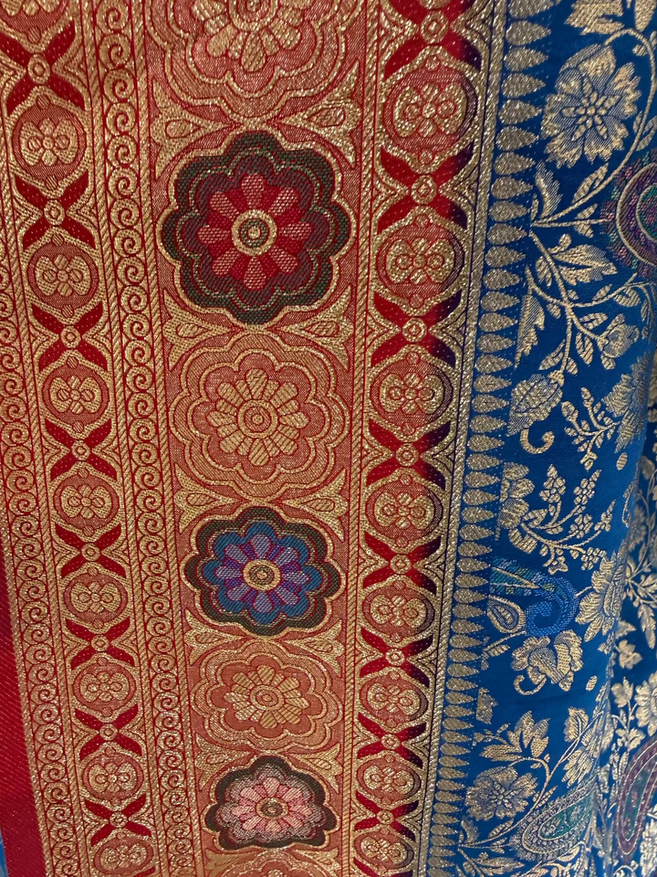 Royal Blue Banarasi Saree